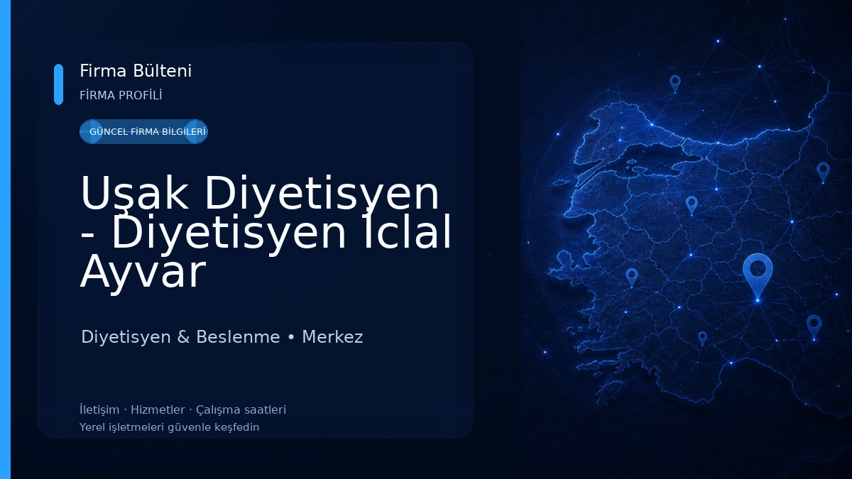 Uşak Diyetisyen - Diyetisyen İclal Ayvar