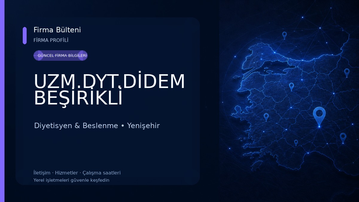 UZM.DYT.DİDEM BEŞİRİKLİ Diyetisyen & Beslenme