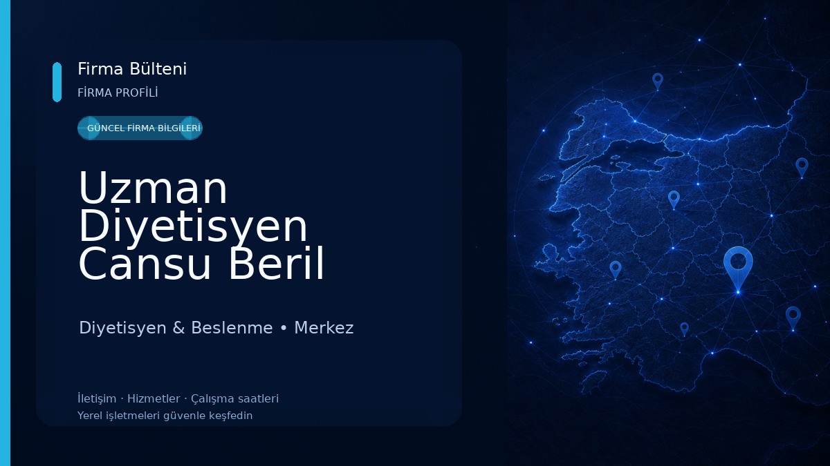 Uzman Diyetisyen Cansu Beril Beslenme Danışmanlığı / Diyet Edirne