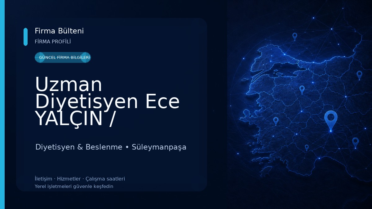 Uzman Diyetisyen Ece YALÇIN / Tekirdağ Fonksiyonel Tıp Diyetisyeni / Tekirdağ Rezonans /Bölgesel İncelme/Tekirdağ Diyetisyen