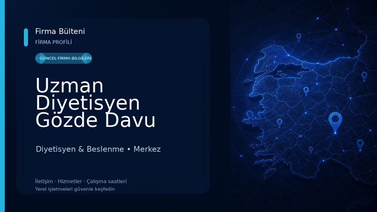 Uzman Diyetisyen Gözde Davu Diyetisyen & Beslenme