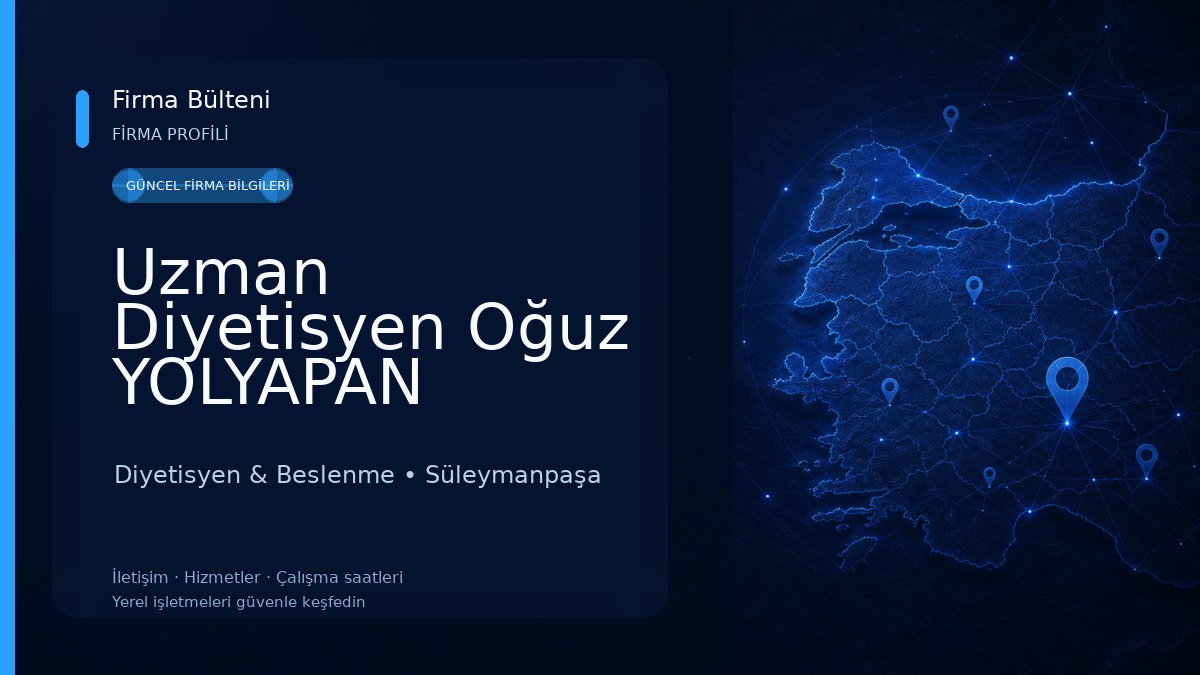 Uzman Diyetisyen Oğuz YOLYAPAN
