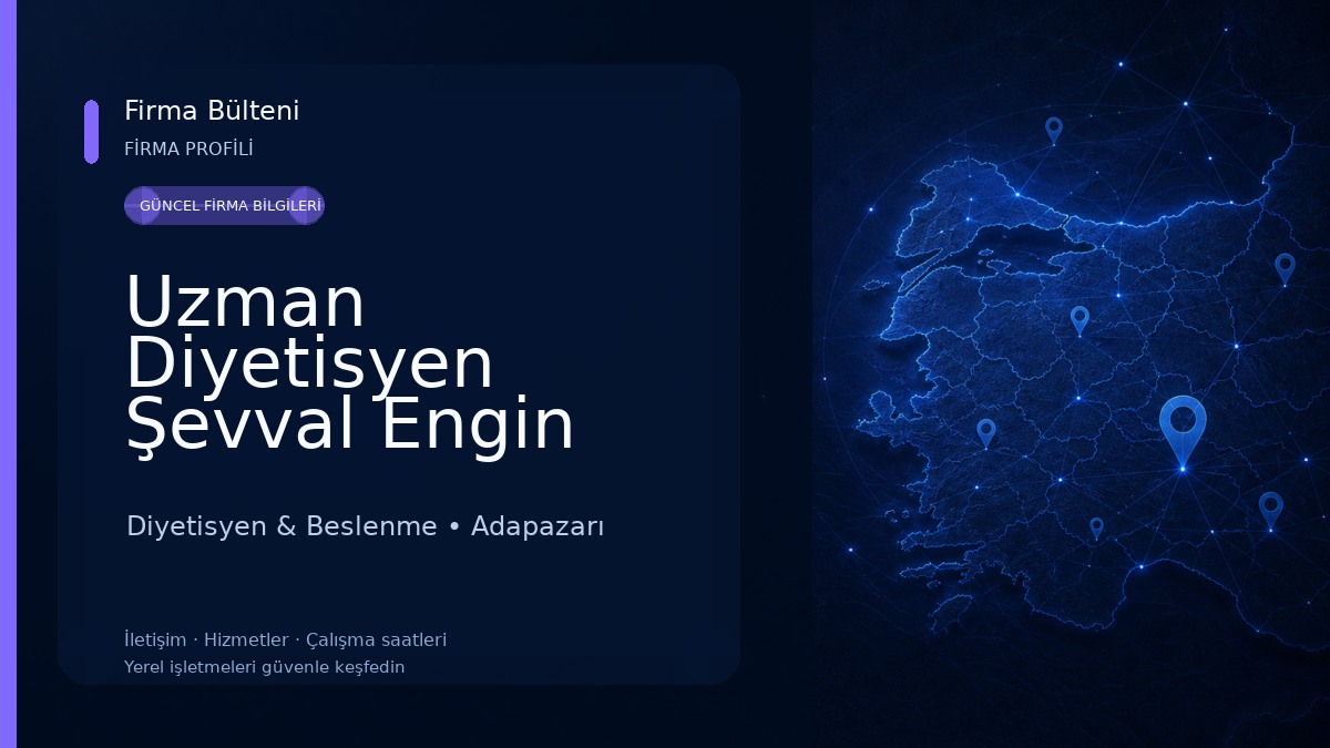 Uzman Diyetisyen Şevval Engin Diyetisyen & Beslenme
