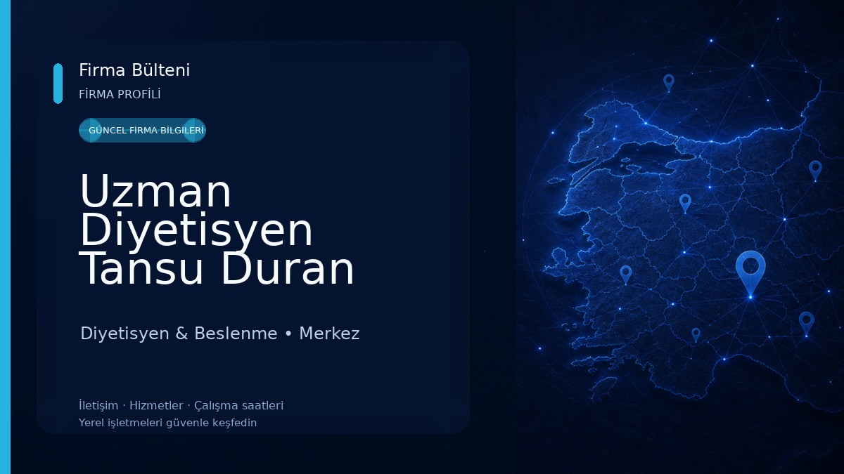 Uzman Diyetisyen Tansu Duran Diyetisyen & Beslenme