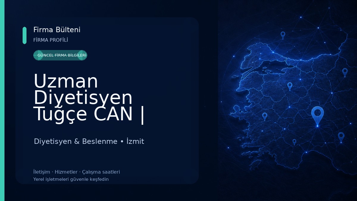 Uzman Diyetisyen Tuğçe CAN | İZMİT DİYETİSYENİ | KOCAELİ DİYETİSYEN