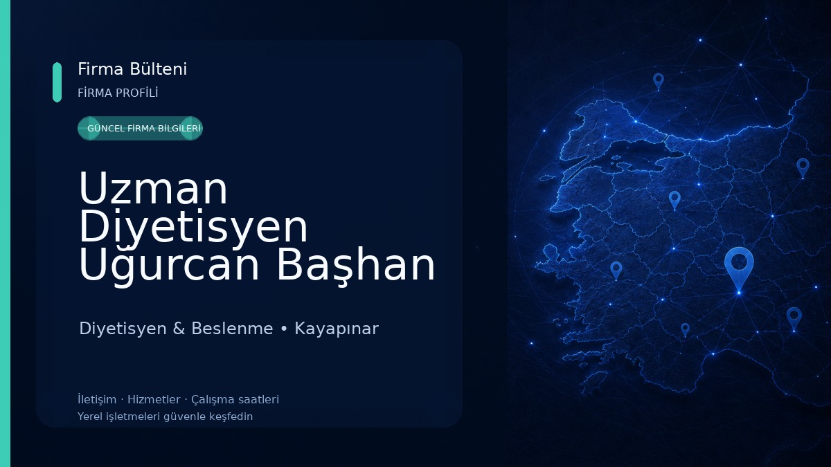 Uzman Diyetisyen Uğurcan Başhan Diyetisyen & Beslenme
