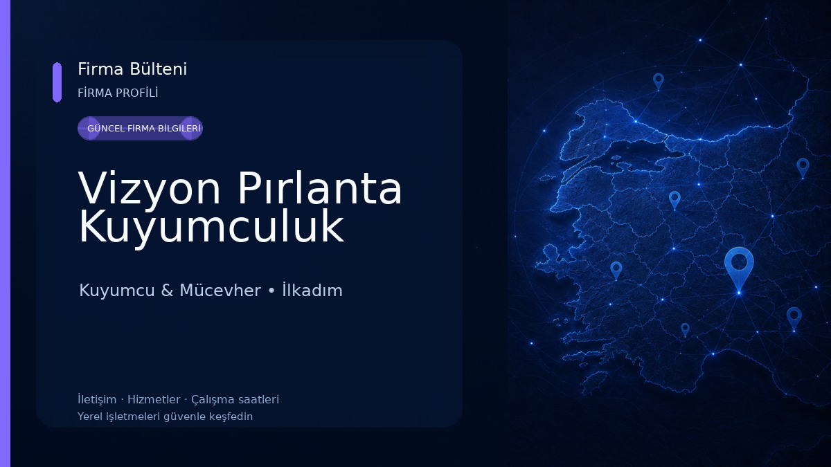 Vizyon Pırlanta Kuyumculuk Kuyumcu & Mücevher