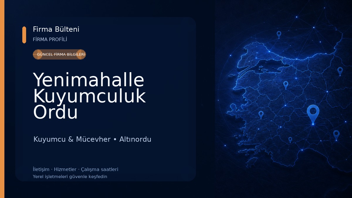 Yenimahalle Kuyumculuk Ordu Kuyumcu & Mücevher