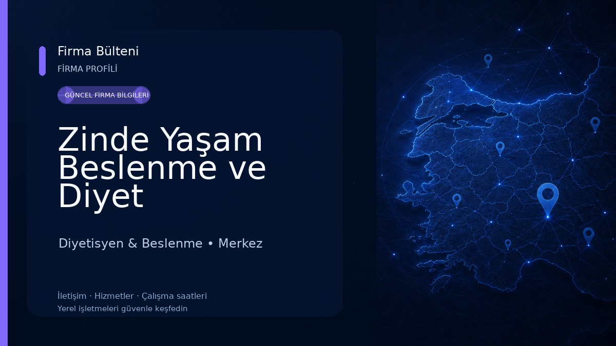 Zinde Yaşam Beslenme ve Diyet Danışmanlığı 